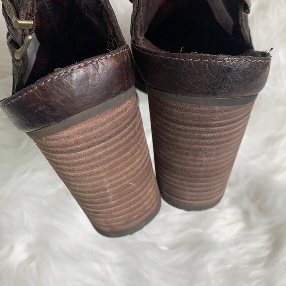 Timberland Earthkeepers Rudstom Leather Slingback Heeled Mule Clogs Sz 11 - Picture 7 of 13